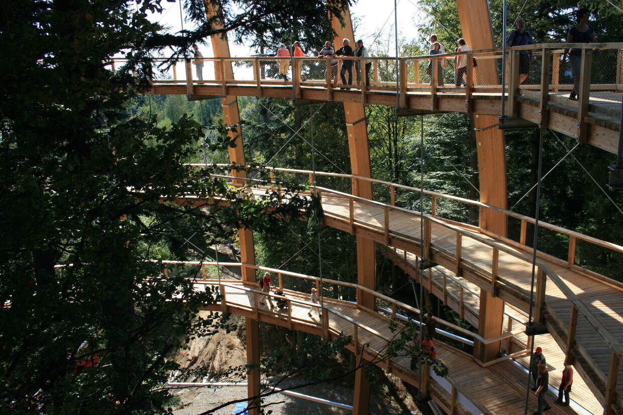Der Baumwipfelpfad in Neuschönau im Bayerischen Wald Baumwipfelpfad Neuschönau Bayerischer Wald
