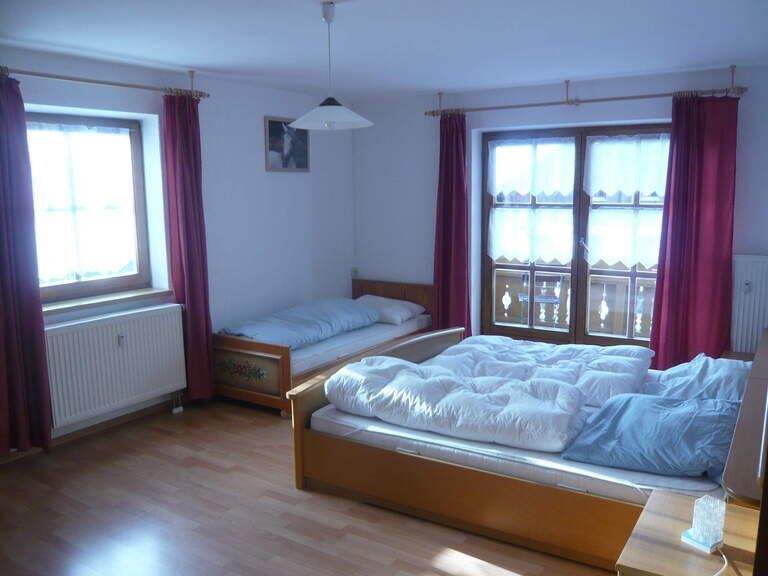 Betten einer Ferienwohnung Reiterhof Habereder