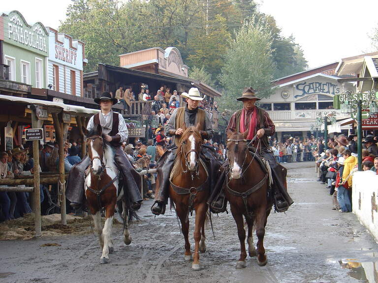 Cowboys auf Mainstreet in Pullman City
