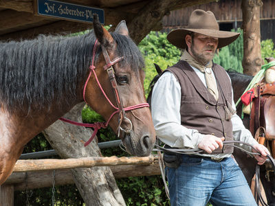 Cowboy Reiterhof Habereder Pferd