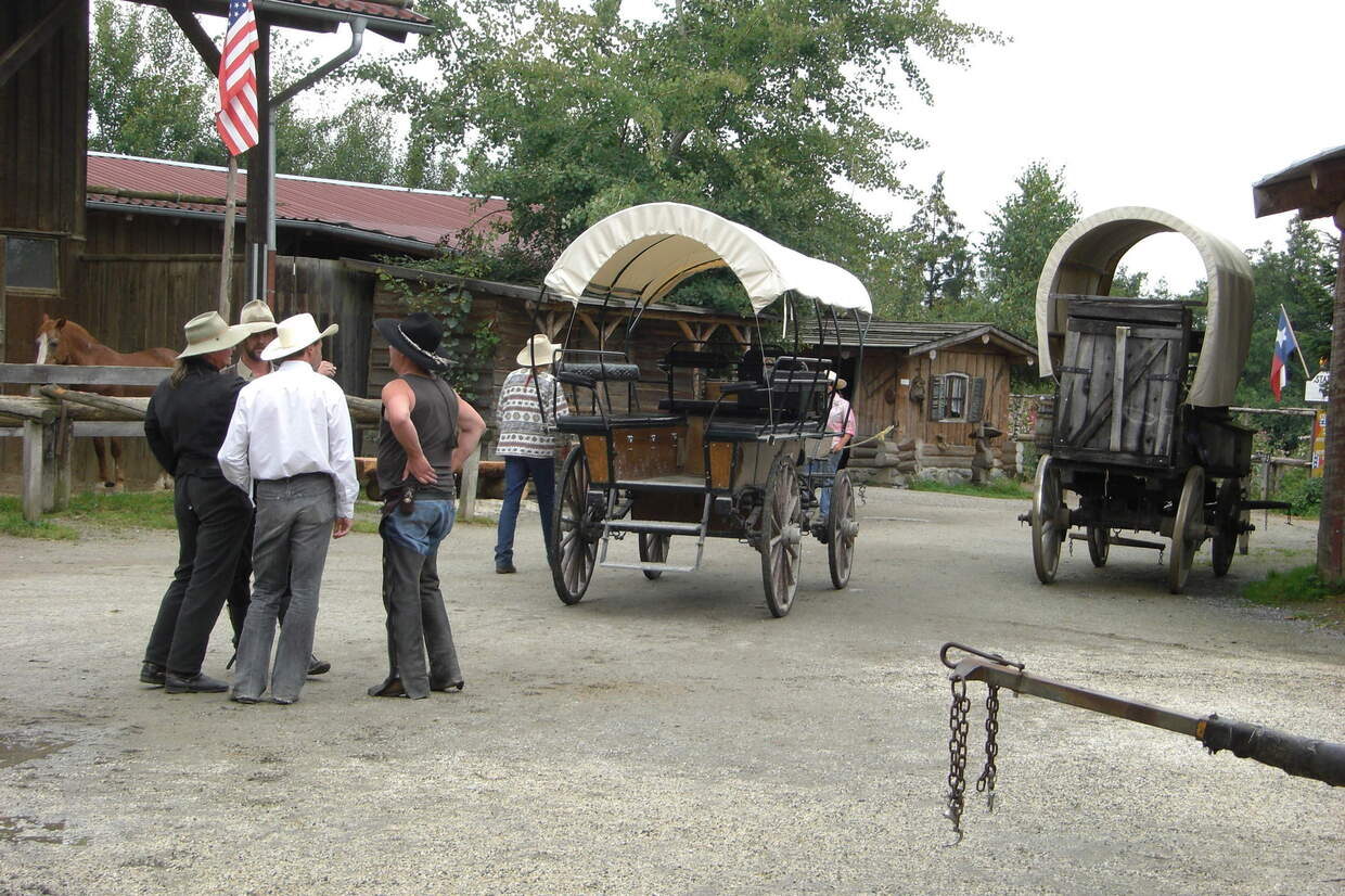 Planwagen im Reiterhof Habereder
