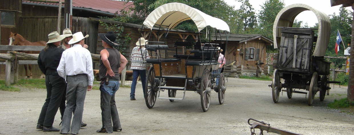 Planwagen im Reiterhof Habereder