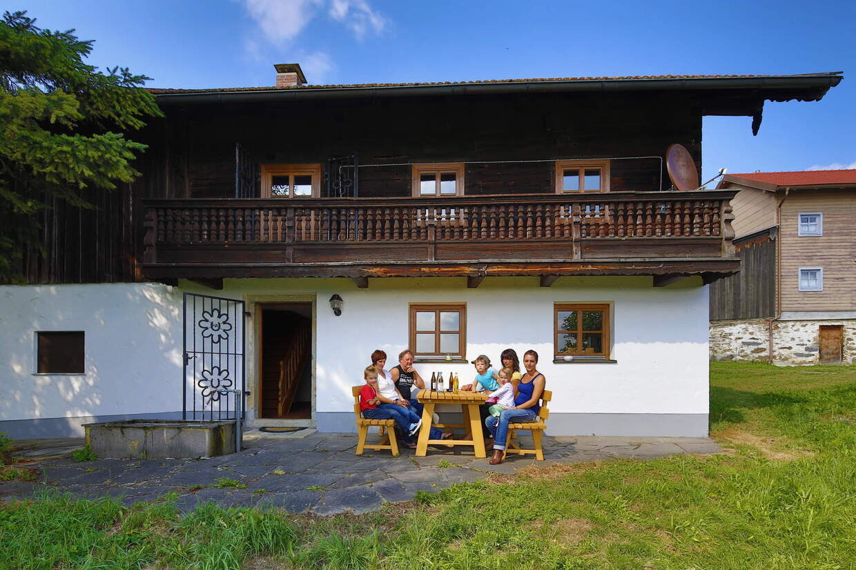 Terasse Ferienwohnung Reiterhof Habereder