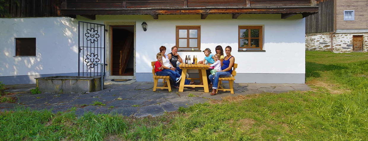 Terasse Ferienwohnung Reiterhof Habereder